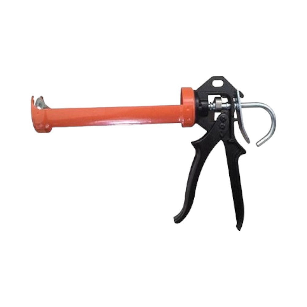 Yida Tools Professional Heavy Duty Metal Caulking Gun, 9", Fits 10oz Cans, Red
