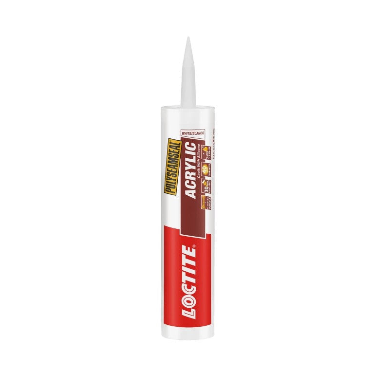Loctite Acrylic Multi-Layer Sealer with Silicone, White, 10 oz.