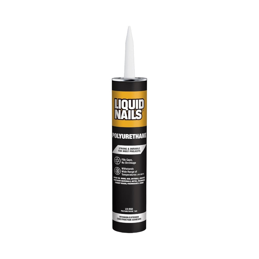 Liquid Nails Polyurethane Adhesive, 10 oz, Tan
