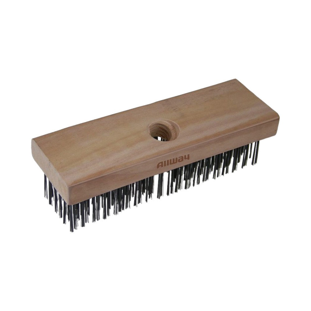 فرشاة فولاذية كربونية بلوك مع مقبض خشبيأسود من أولوي تولز