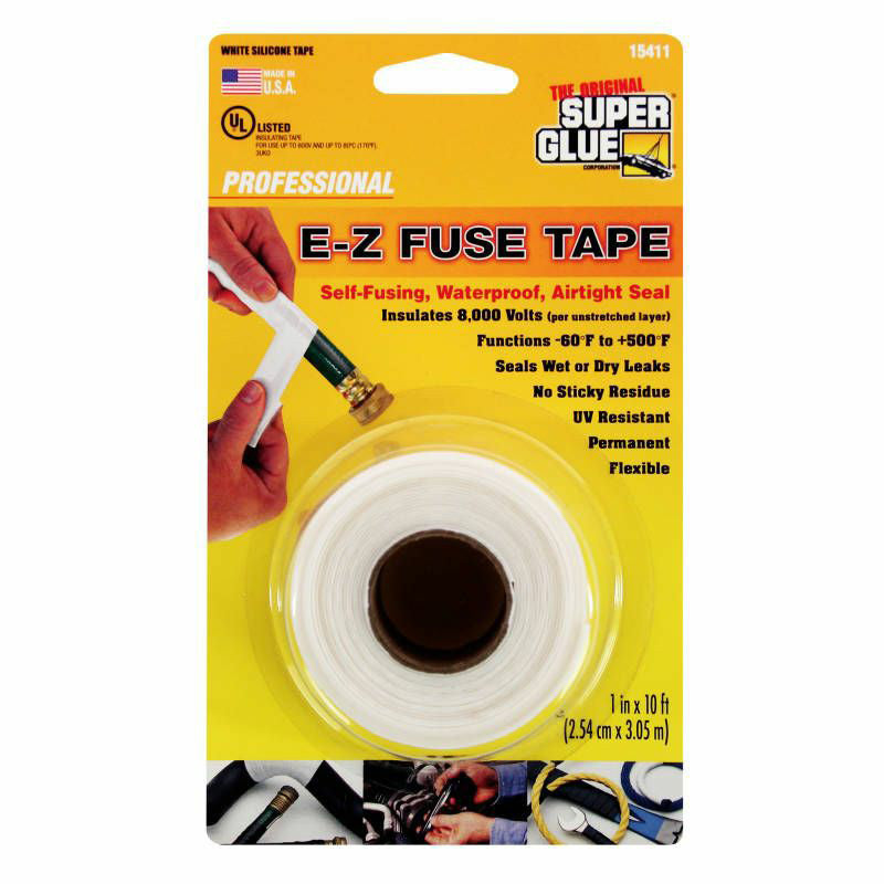 Super Glue Silicone Fuse Tape, 10 Feet