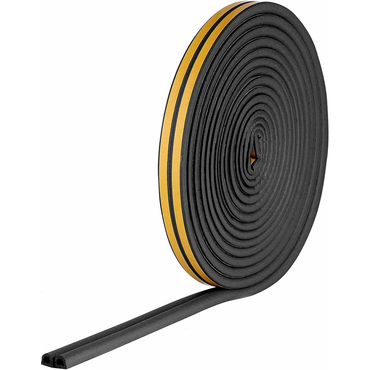 عازل فروست كينج مطاطي ذاتي الالتصاق مقاس 3/8 بوصة عرضًا × 1/4 بوصة ارتفاعًا × 17 قدمًا، أسود