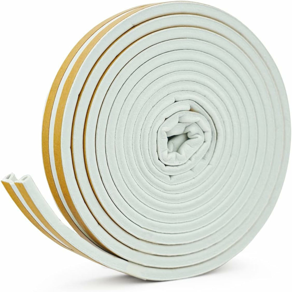 عازل فروست كينج ذاتي اللصق عالي الكثافة مقاس 9/16 بوصة × 5/16 بوصة × 10 قدم، أبيض