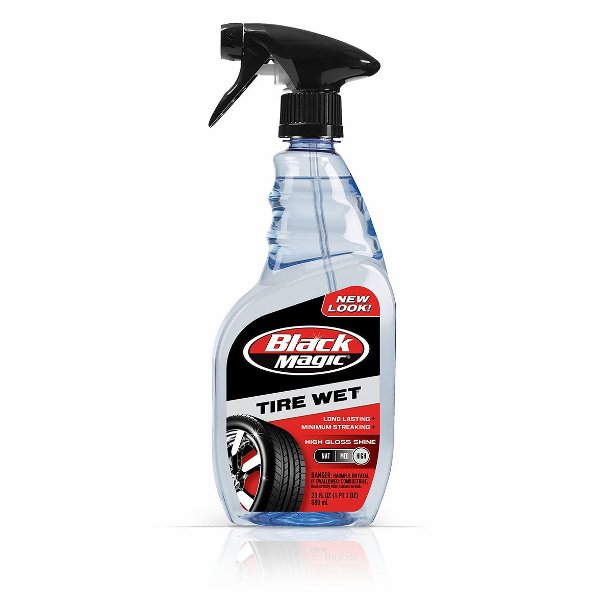 سبراي تنظيف الاطارات رطب من بلاك ماجيك - 680 مل