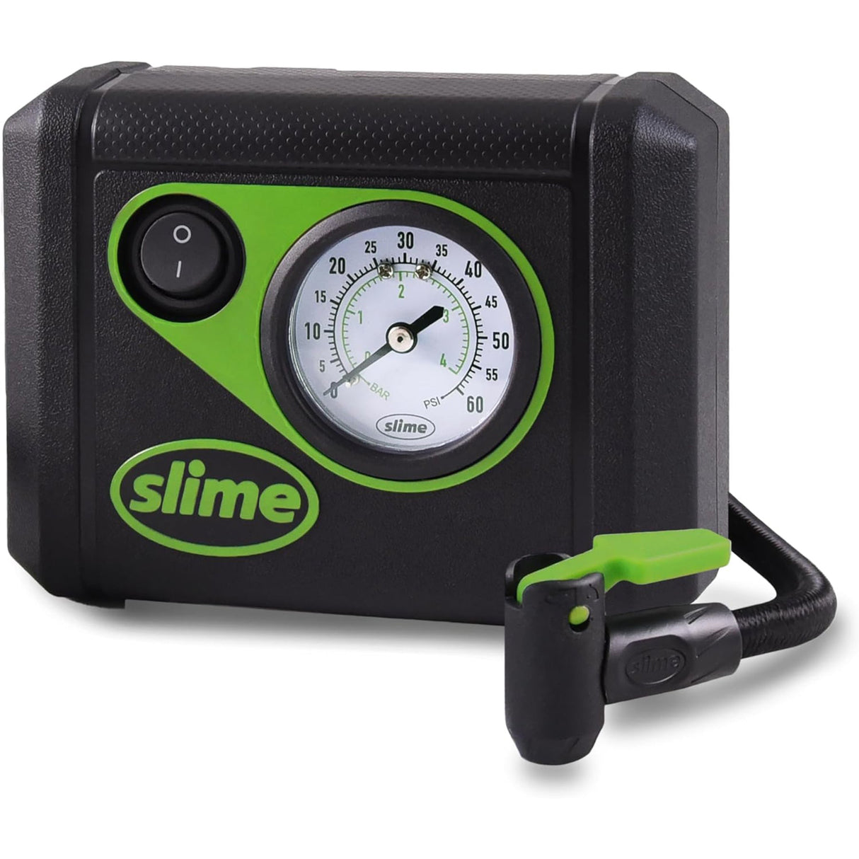 منفاخ الاطارات من سلايم أسود وأخضر