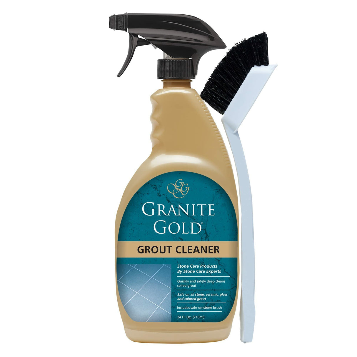 Granite Gold Grout Cleaner Spray with Brush, 24 oz