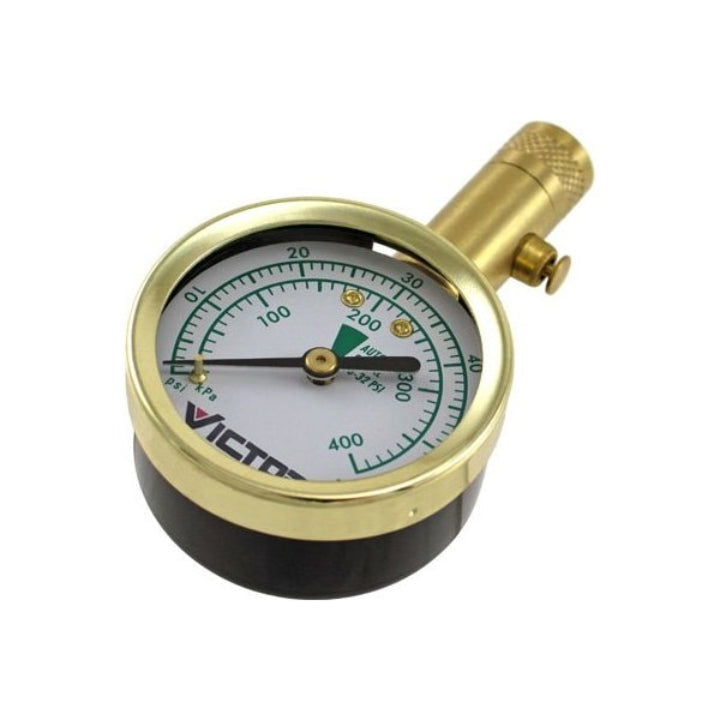 مقياس ضغط الاطارات بعقارب مع منظم الضغط من هوبكينز ذهبي وأسود
