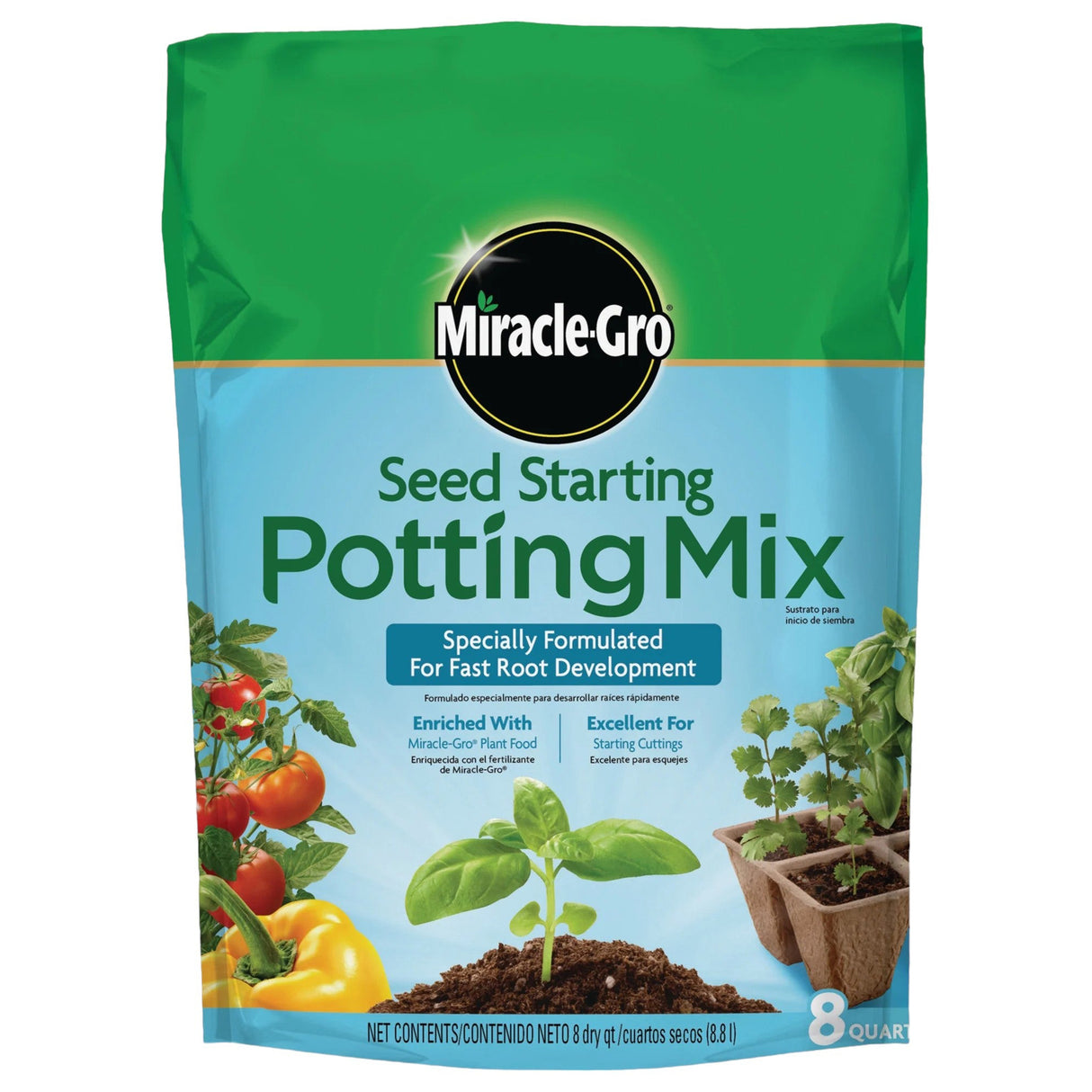 Miracle-Gro Seed Starting Mixture 8 Quart
