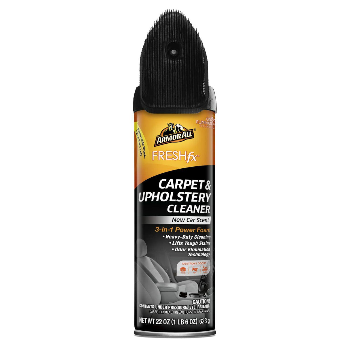 Armor All Power Foam 3-in-1 Fresh FX New Car Scent Carpet and Upholstery Cleaner Spray - 623g
