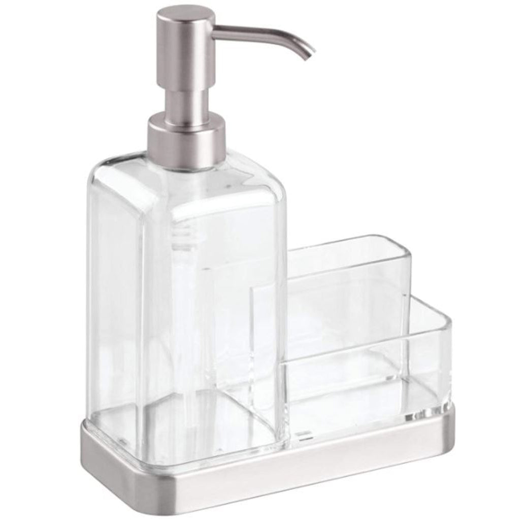 Forma 2 Soap Sponge Caddy Brushed/Clear
