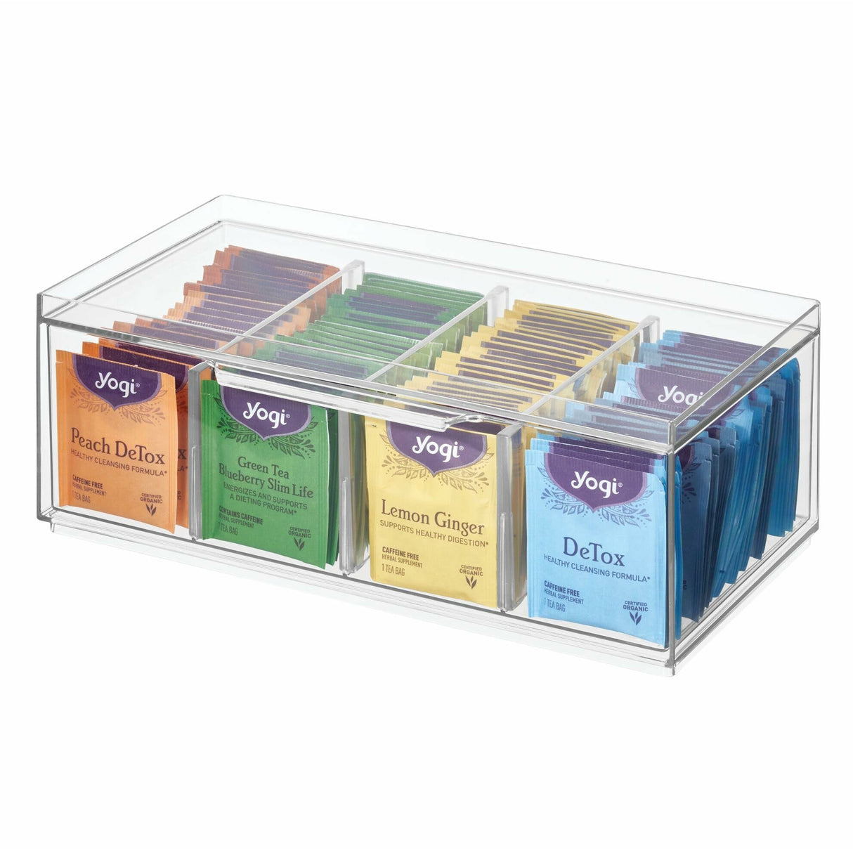 RPET Crisp Tea Storage Organizer Clear