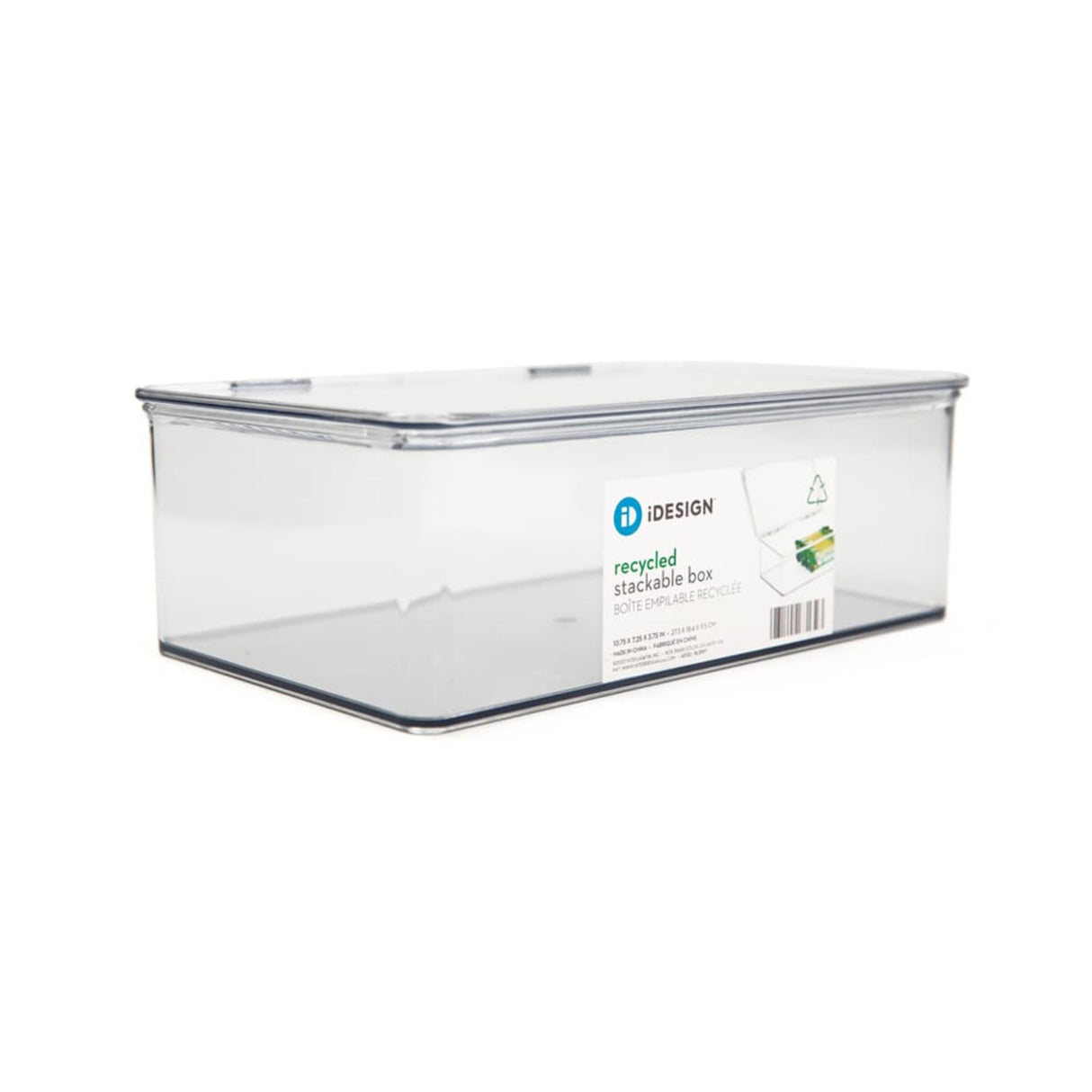 RPET Kitchen Binz Stackable Box 7.1 x 10.7 x 3.7 Clear
