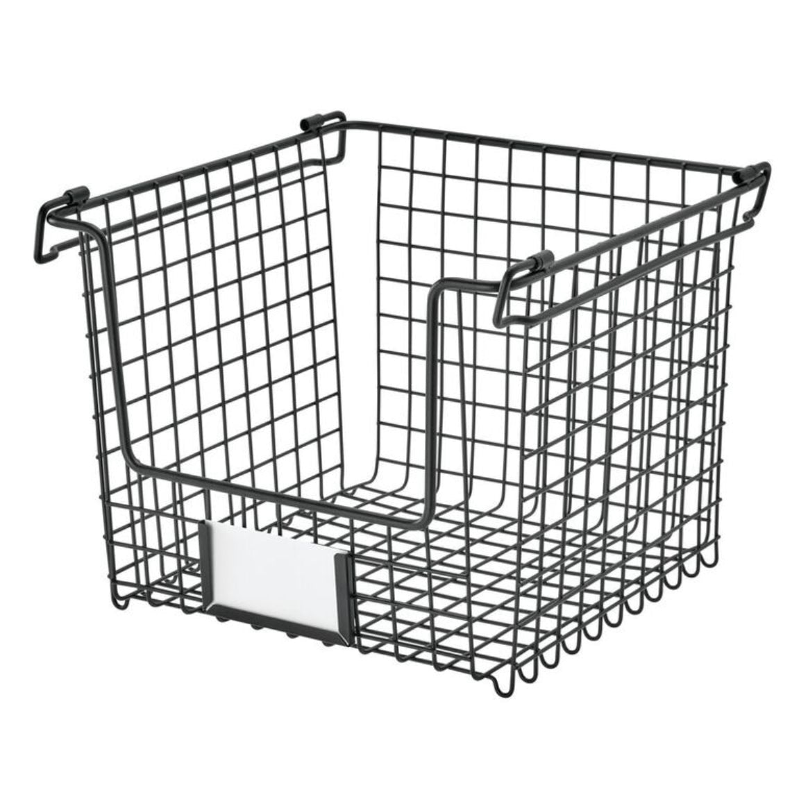 Classico Stackable Basket 10" x 10" x 7.75" Matte Satin