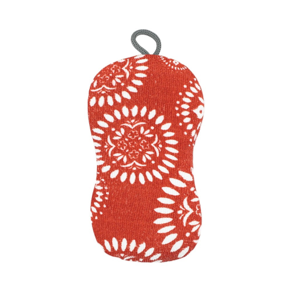 Scrub Sponge- Medallion Red