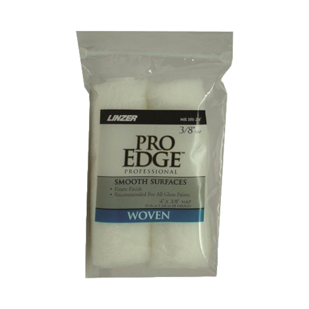 غطاء بكرة منسوجة صغيرة من لينزر، مقاس 4 بوصة × 3/8 بوصة، قطعتين، أبيض