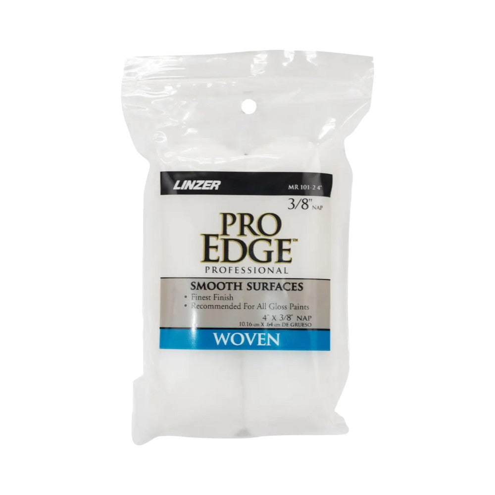 Linzer Microfiber Mini Roller Cover, 2 Pack, White