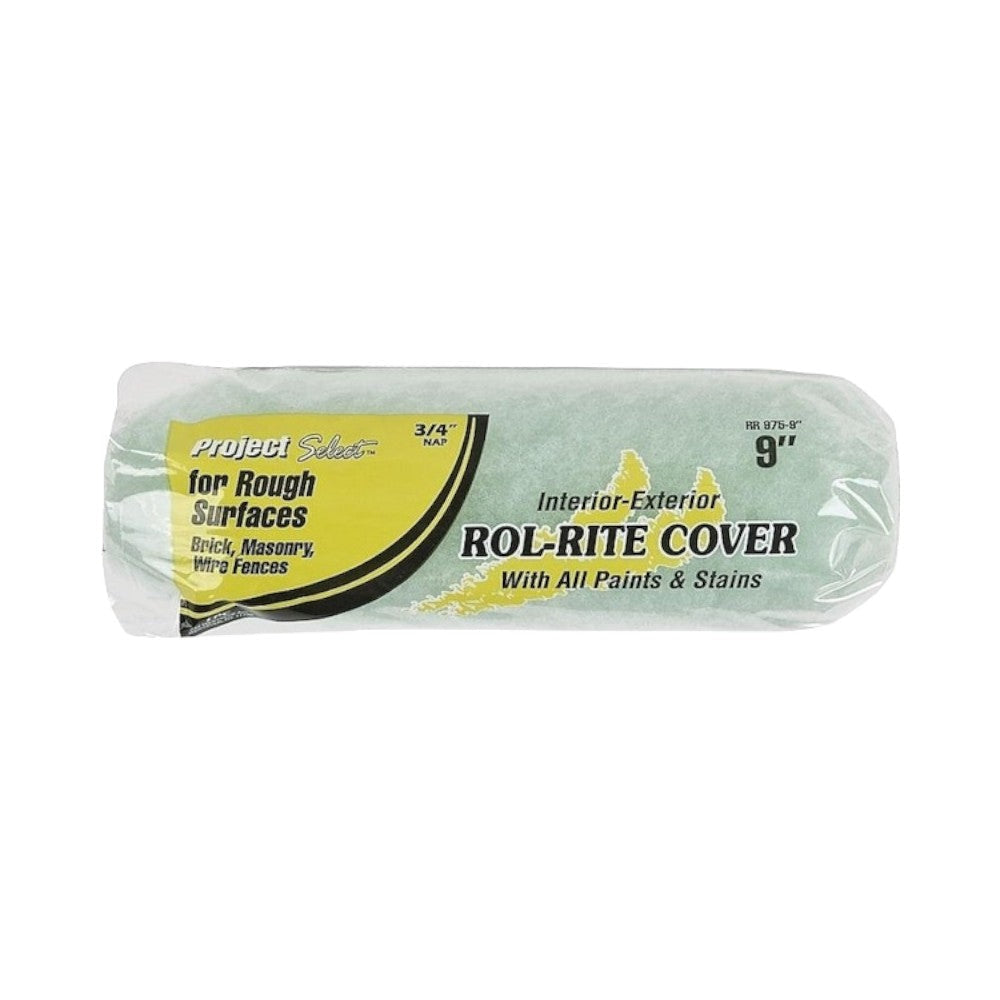Linzer 9" Project Select Rol-Rite Smooth Int/Ext Roller Cover 1/4" Nap