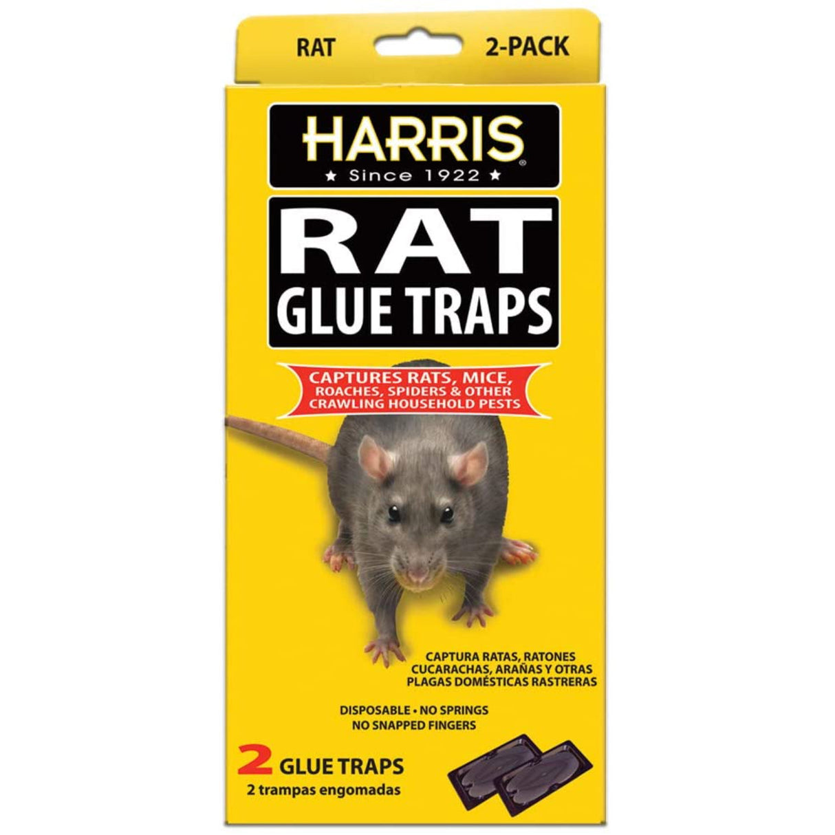 مصيدة الغراء للفئران من هاريس 11 x 5 x 1 بوصة 2 قطع