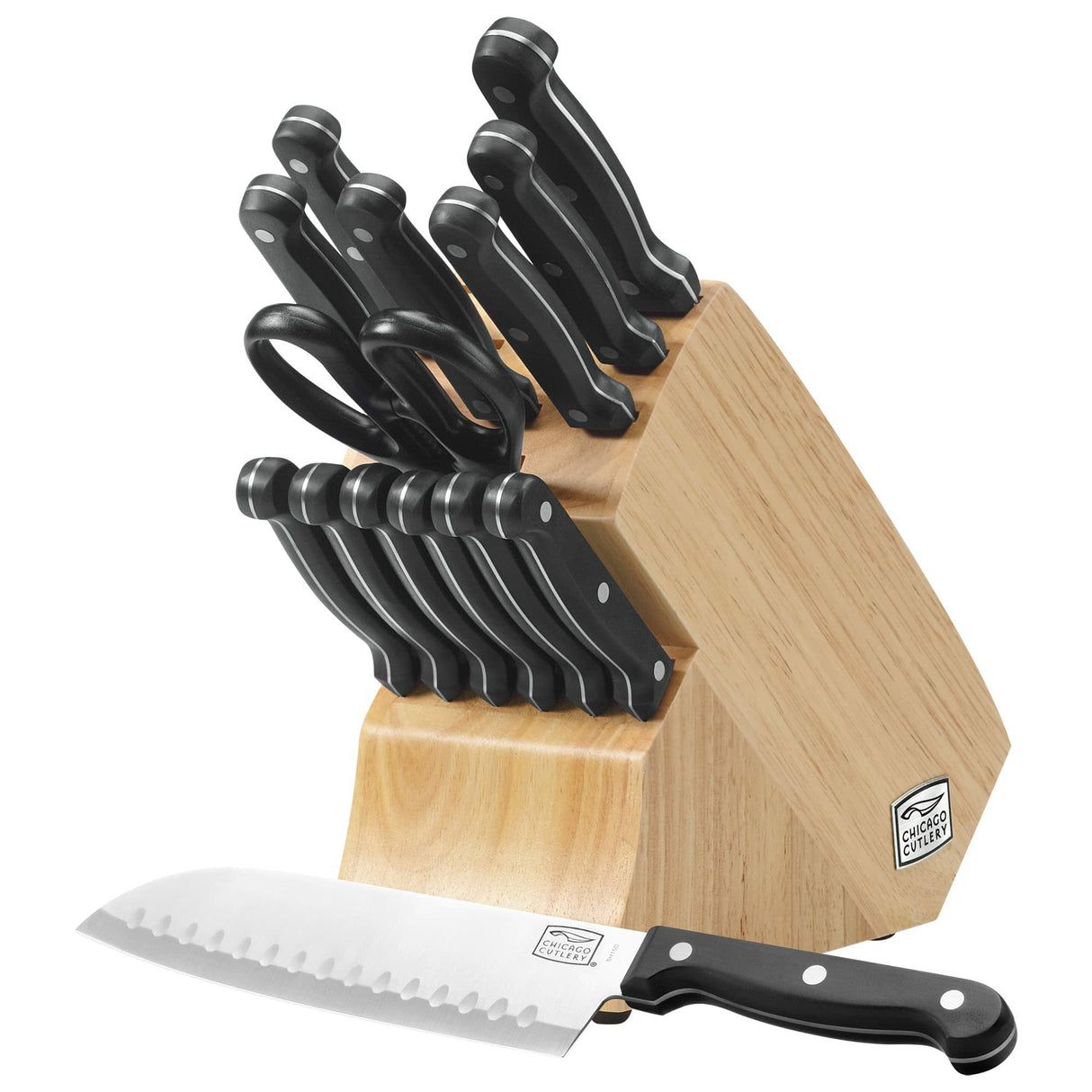 Chicago Cutlery Essentials 15 Pc Knife Block Set