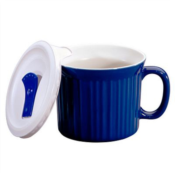 Pop Ins Mug Blue Stoneware 20oz.