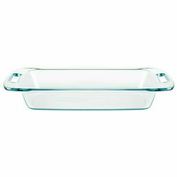 Pyrex glass baking tray