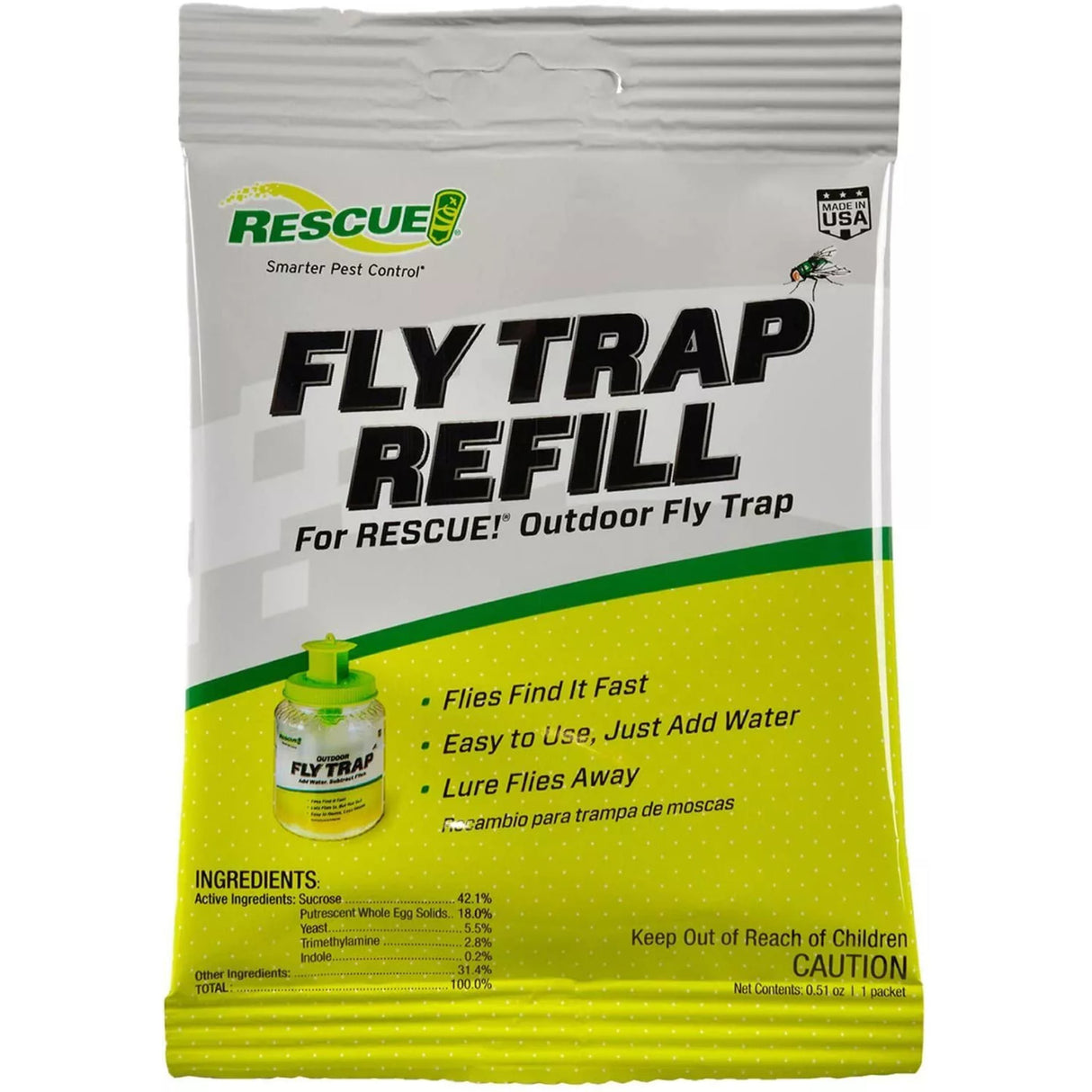 Rescue Refillable Fly Trap 0.51 oz
