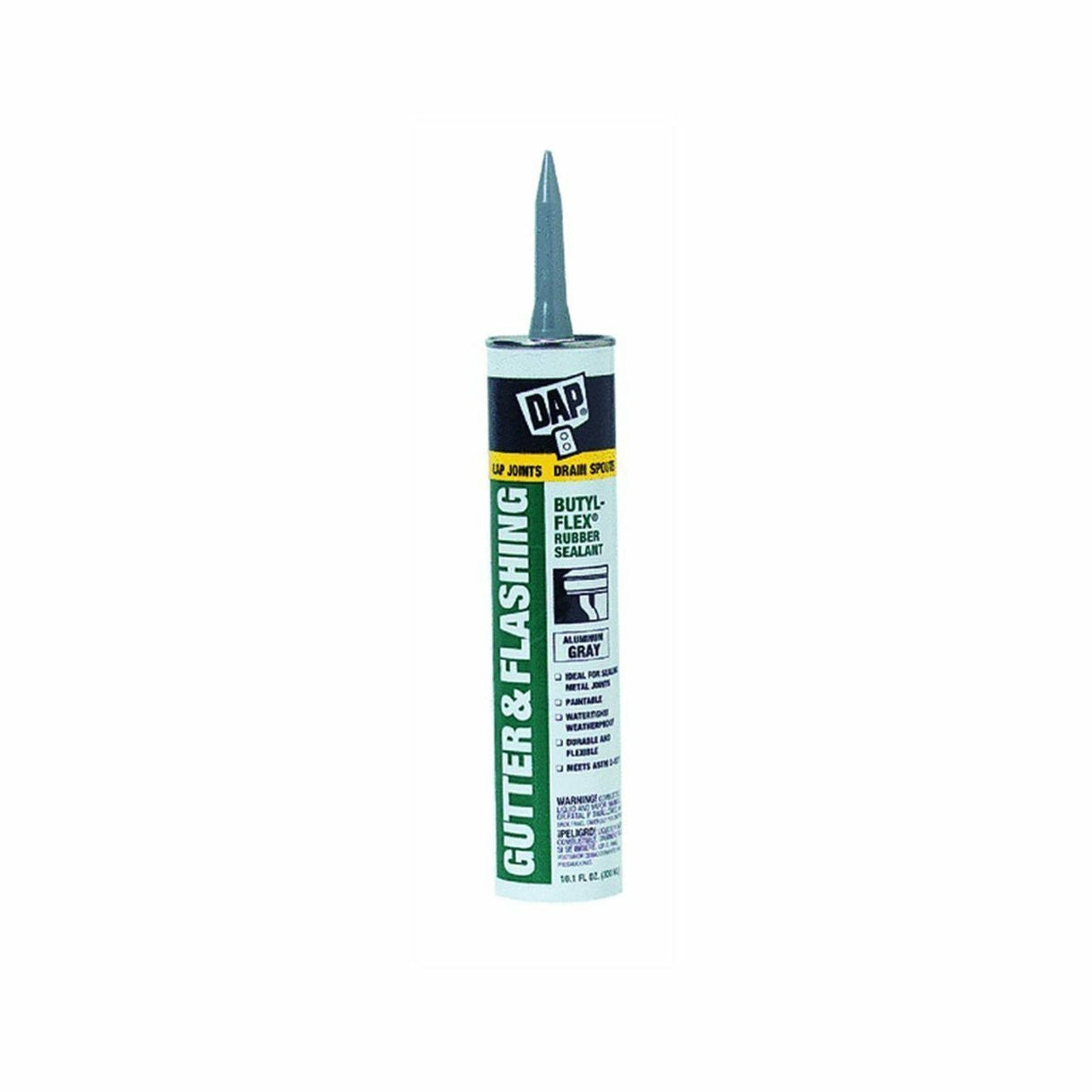 Dab Glue for Insulation and Crack Sealing, Aluminum Gray, 10.1 oz