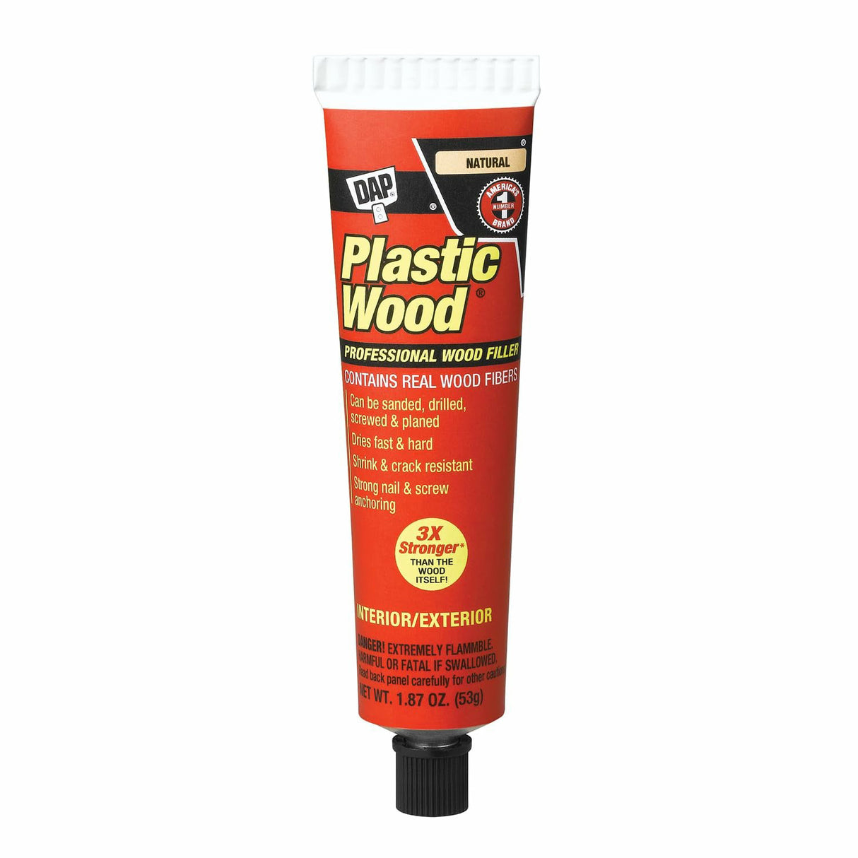 Dab Glue Wood Plastic Filler Cellulose Fiber Wood Filler, 1.875 oz