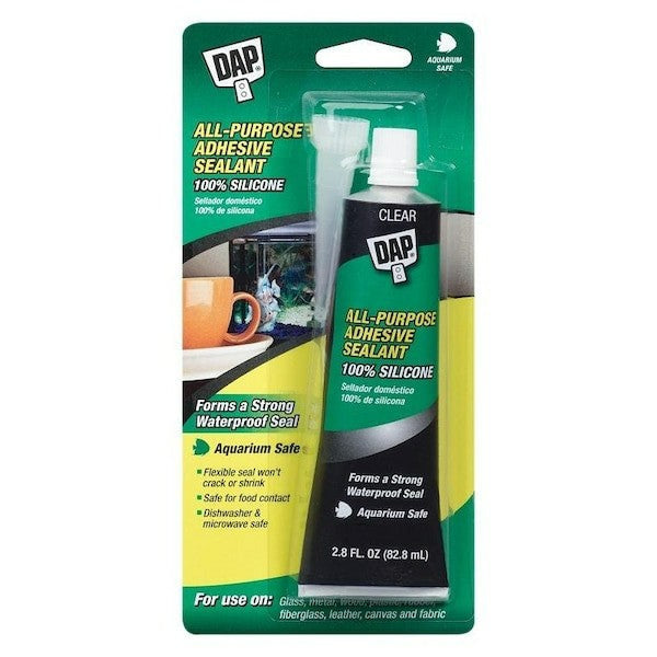 Dab Glue Premium Silicone Multi-Purpose Sealant, Clear, 3 oz