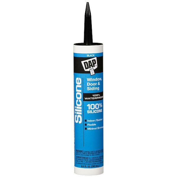 DAP Silicone Rubber Sealant Black 9.8-oz.