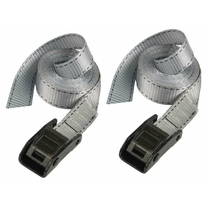 Master Lock 2.50m x 25mm lashing strap 2-pack grey 150KG