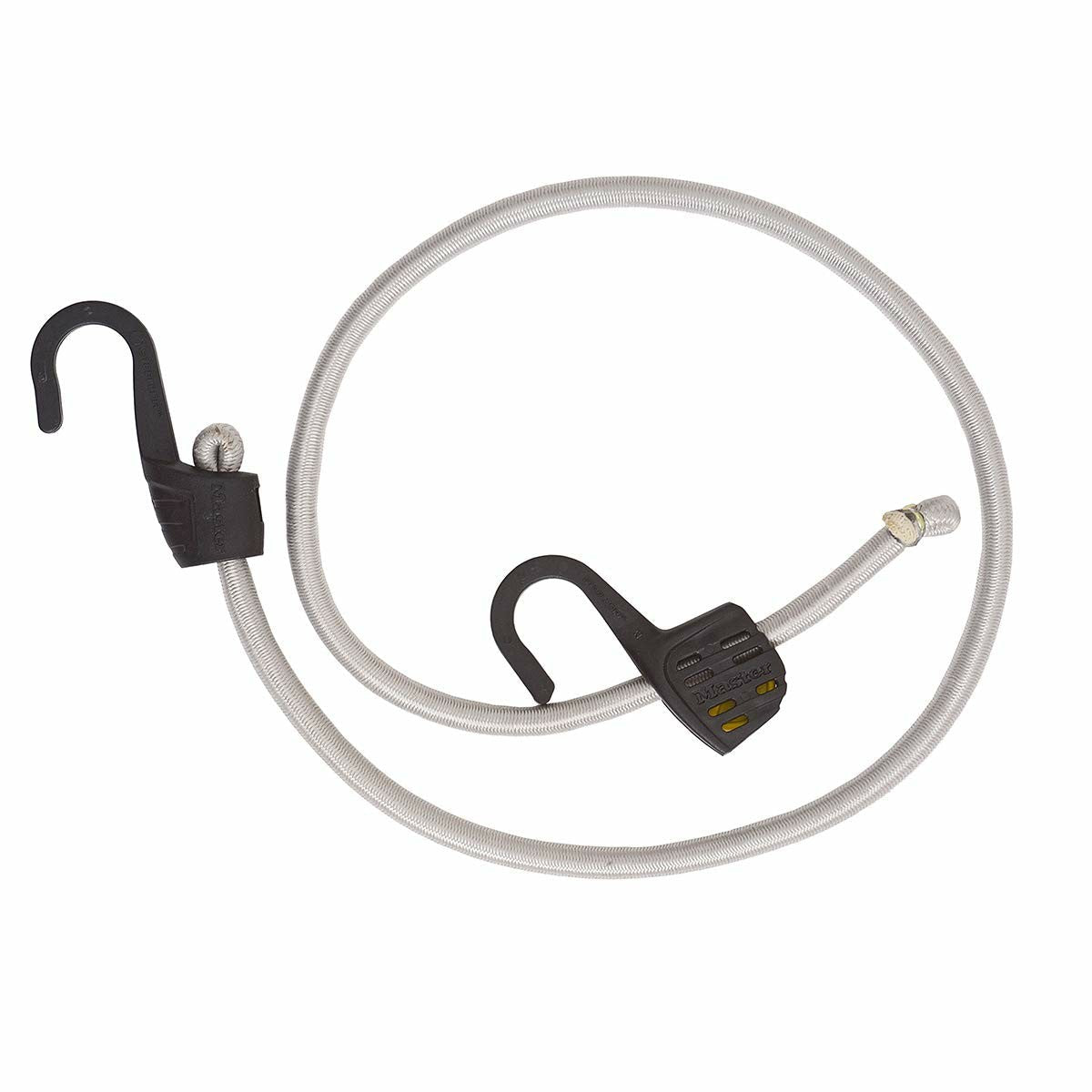 Master Lock Adjustable Bungee Cord Lock with Steelcore Hook, 150cm, Grey
