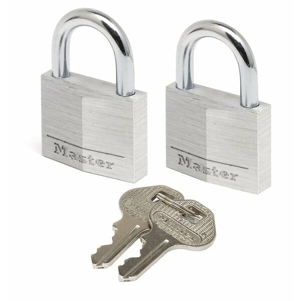 Master Lock Aluminum Padlock, 30mm, Silver