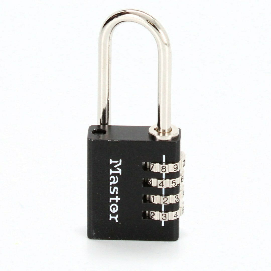 Master Lock Aluminium Combination Padlock, 40mm, Black