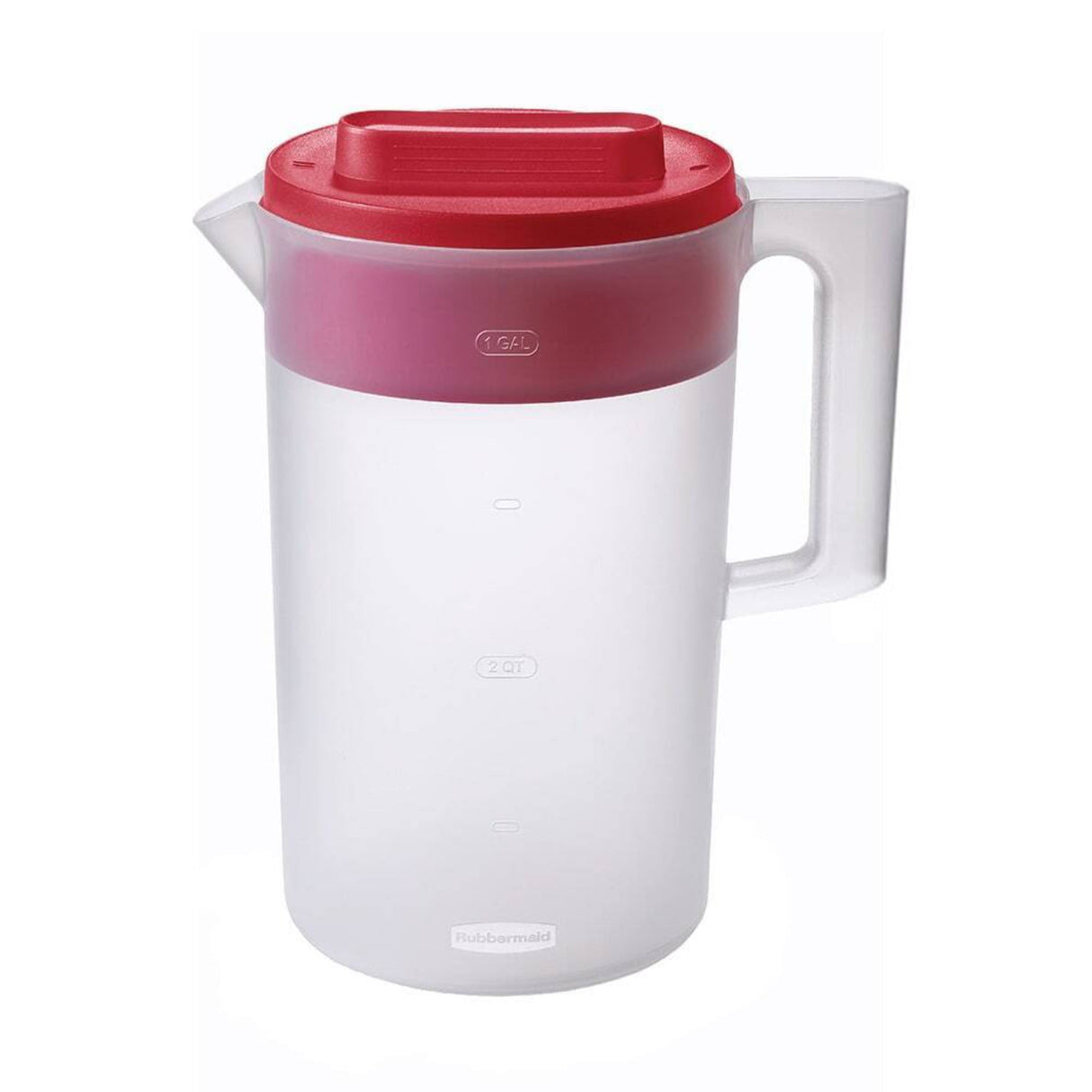 Rubbermaid Covered Pitcher Racer Red Lid 2 Qt.