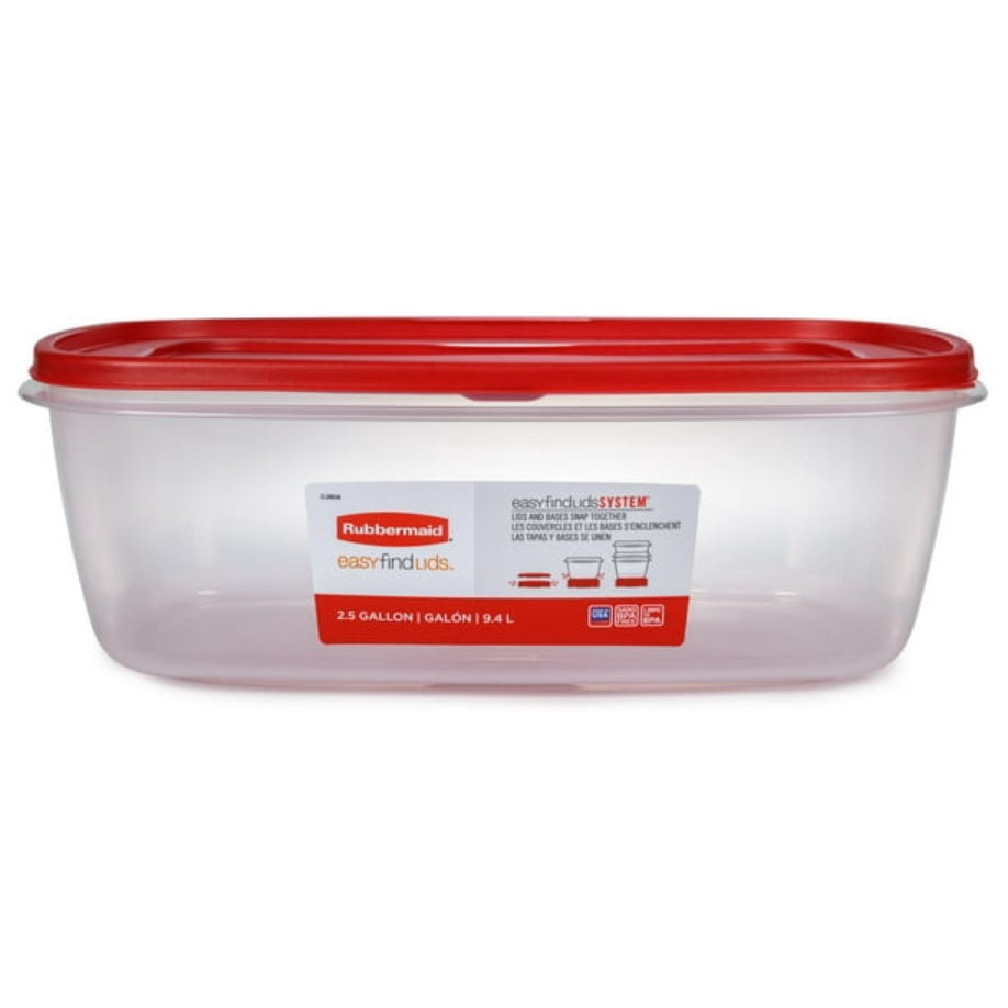 Food Storage Container with Easy-Find Lid 2.5 Gallon