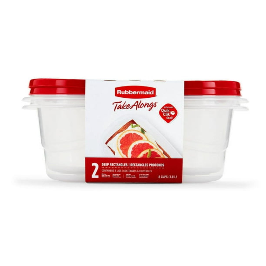 Food Storage Containers 8 Cup 2-Pk