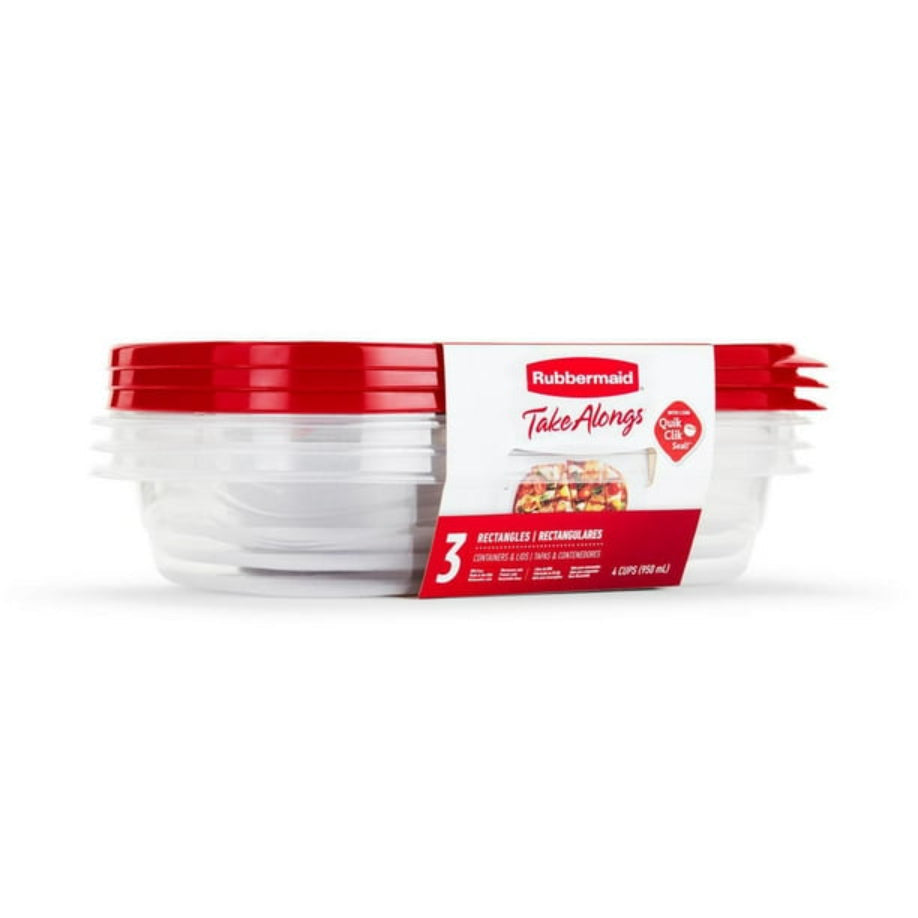 Food Storage Containers 4 Cup 3-Pk.