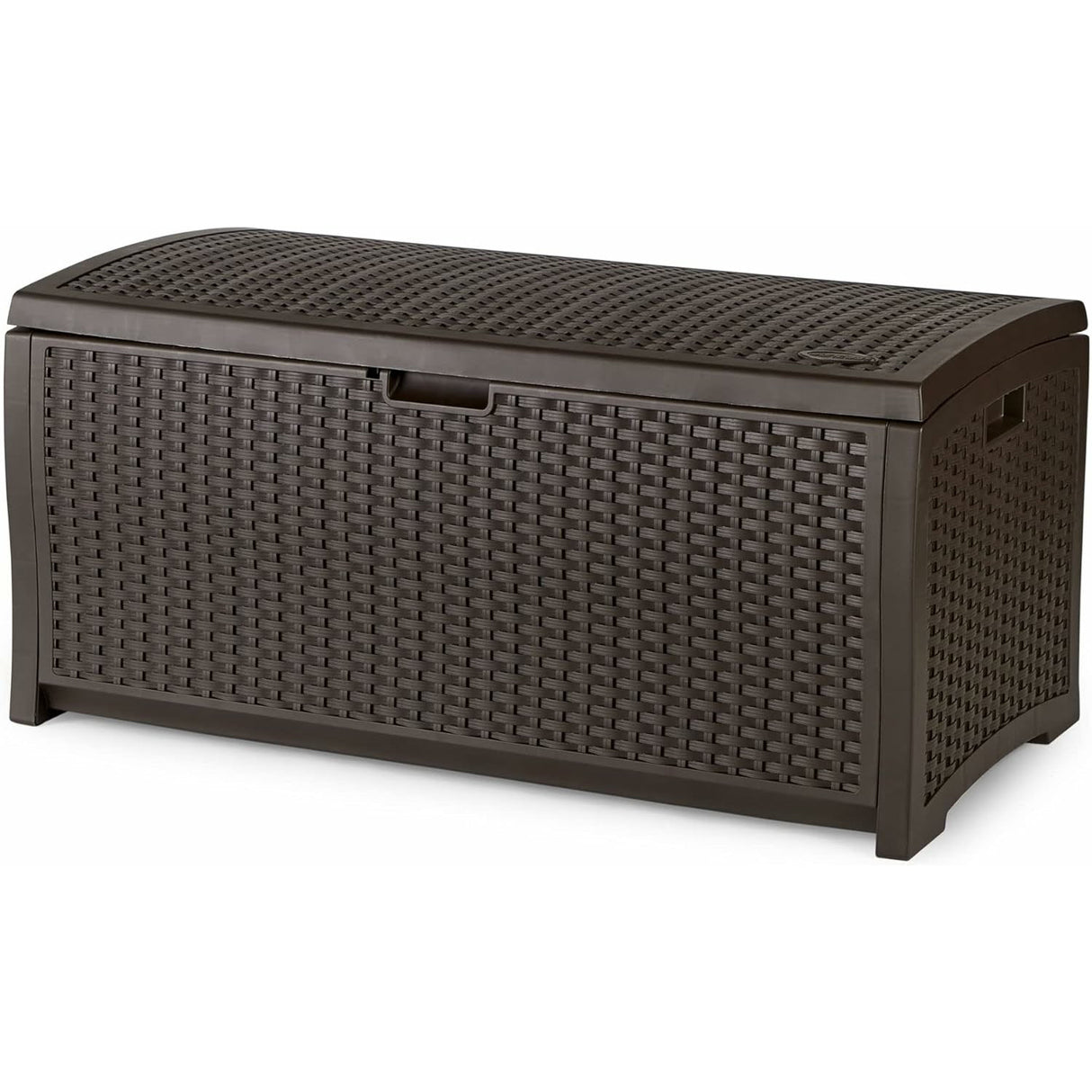 صندوق تخزين خارجي صن كاست من الراتنج، بني، 73 جالون
