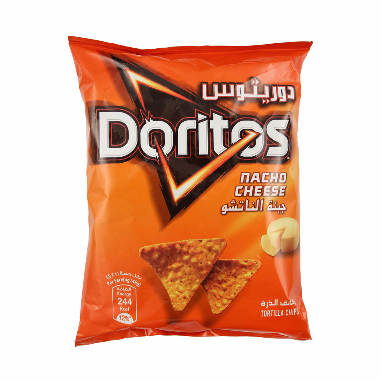 رقائق تورتيلا دوريتوس بنكهة الجبن الناتشو
