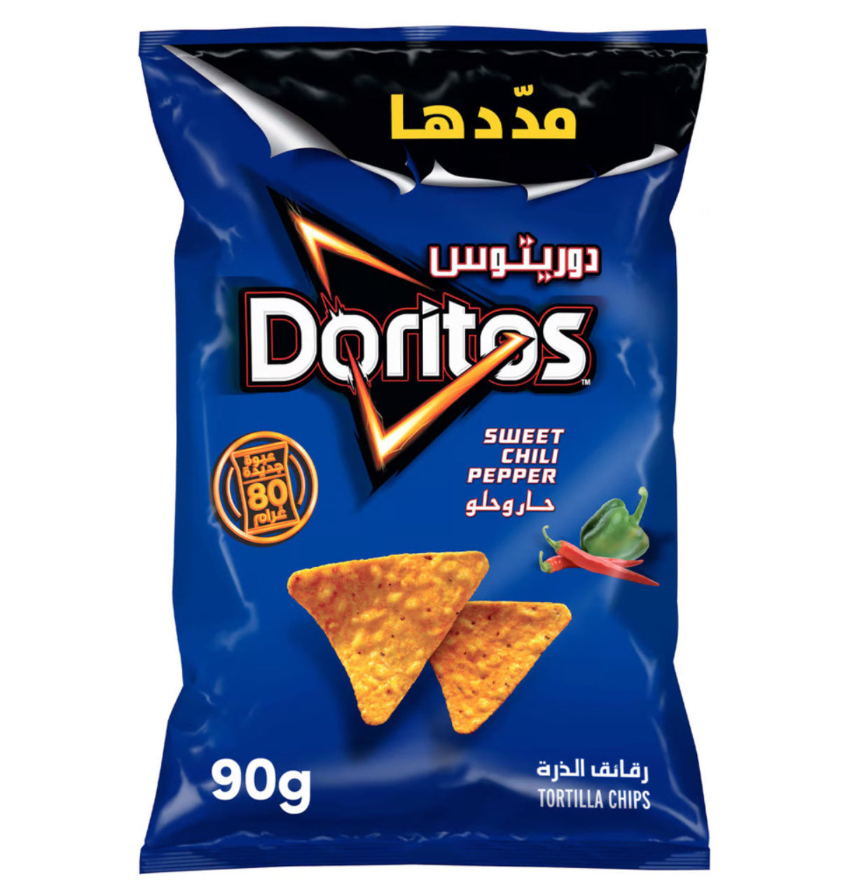 رقائق تورتيلا دوريتوس بنكهة الفلفل الحلو