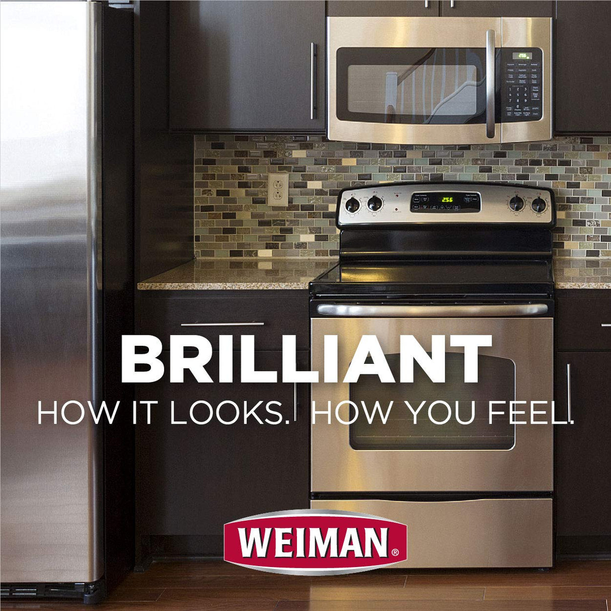 بخاخ منظف وملمع الفولاذ المقاوم للصدأ من ويمان، 17 أونصة