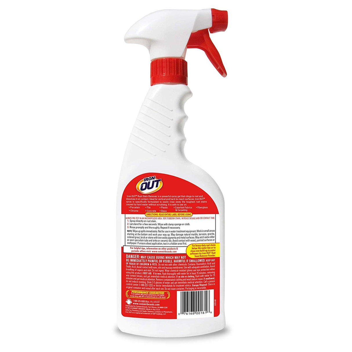 Iron Out Rust Stain Remover Spray, 16 oz