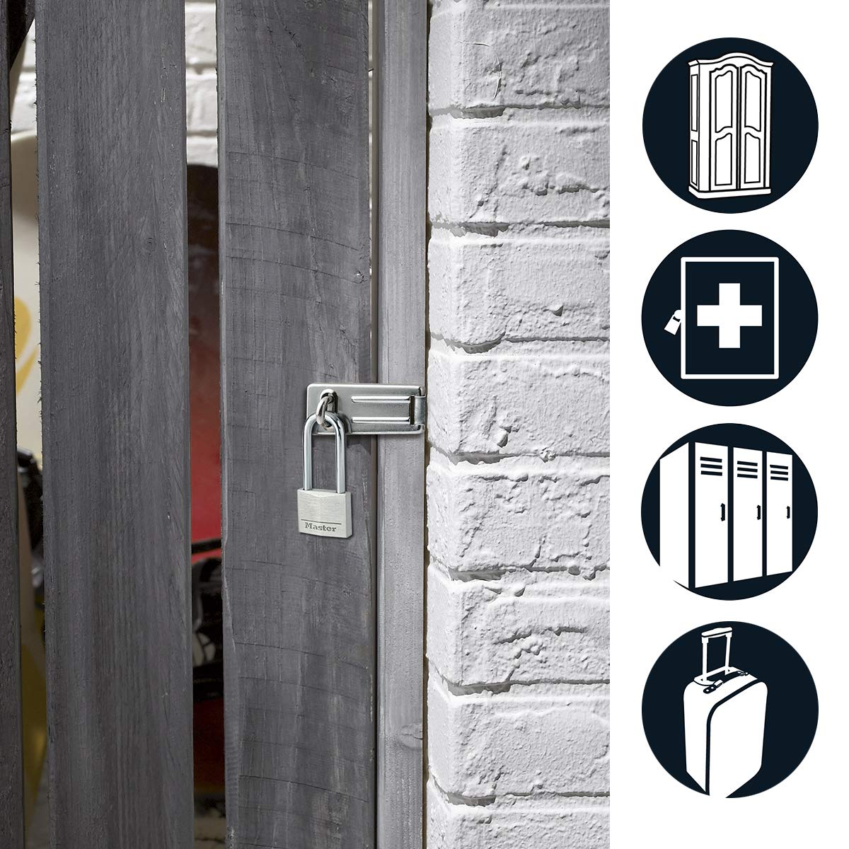 Master Lock Aluminium 40mm Padlock 4-Pin - 38mm Shackle