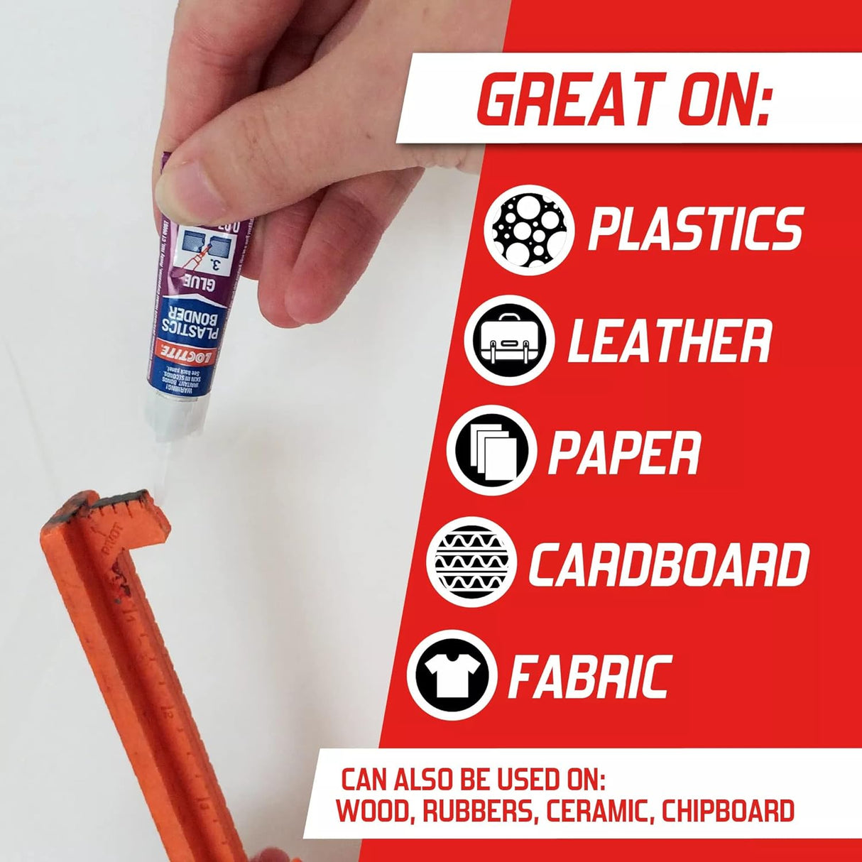 لاصق لوكتايت غراء قوي لكل انواع البلاستيك، 0.06 أونصة