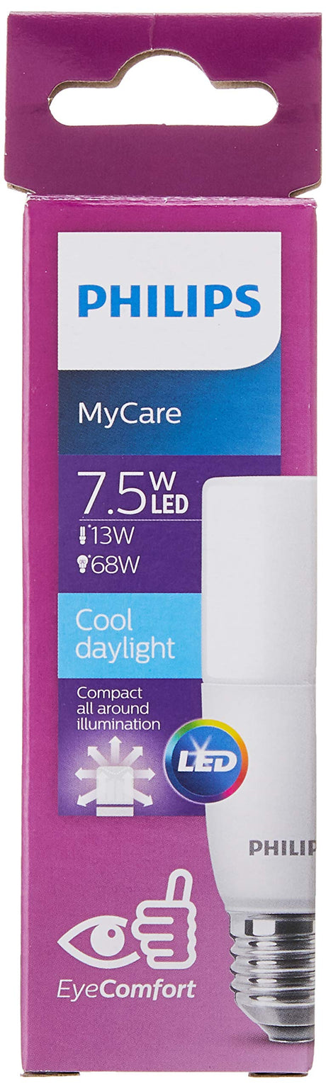 Philips DL LED Stick Bulb E27 Base, 7.5W, 806 Lumens, 6500K - White