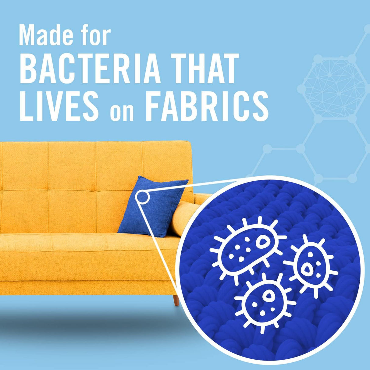 معقم ومطهر فيبريز ساني منعش للأقمشة مضاد للبكتيريا، 24 أونصة