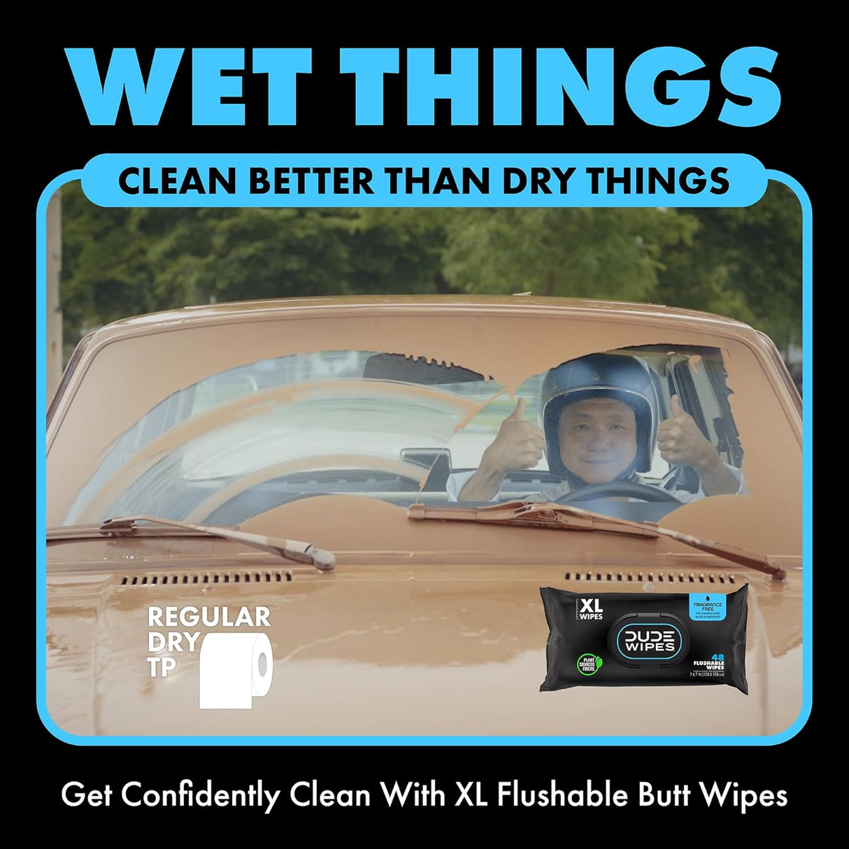 DUDE Wipes 1 Pack 48 Wipes Unscented ExtraLarge