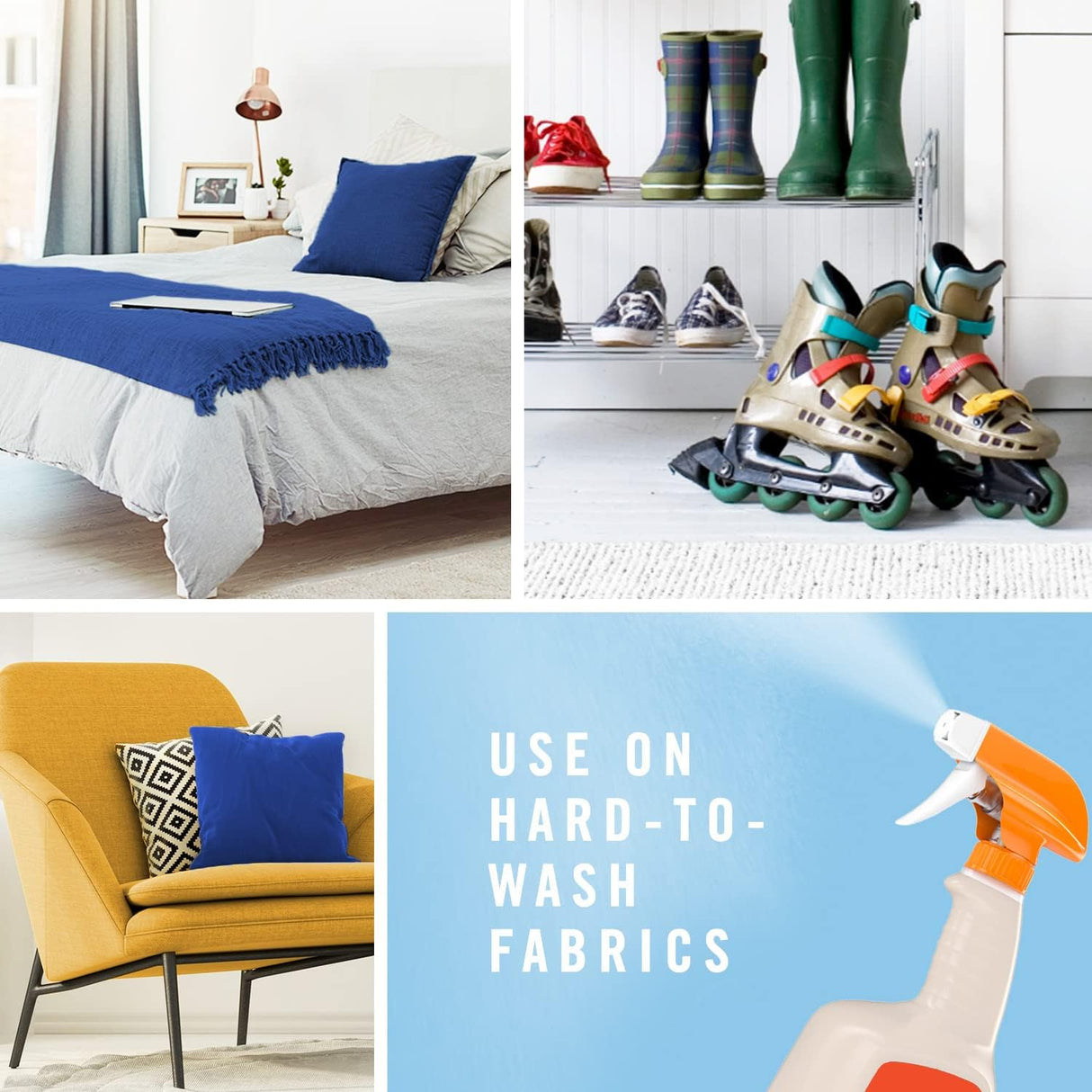 معقم ومطهر فيبريز ساني منعش للأقمشة مضاد للبكتيريا، 24 أونصة