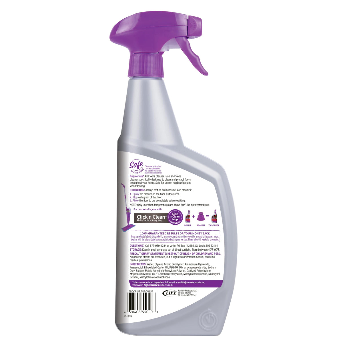 Rejuvenate High Performance Floor Cleaner, Fresh Scent, 32 oz